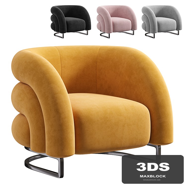 Velvet Accent Chair