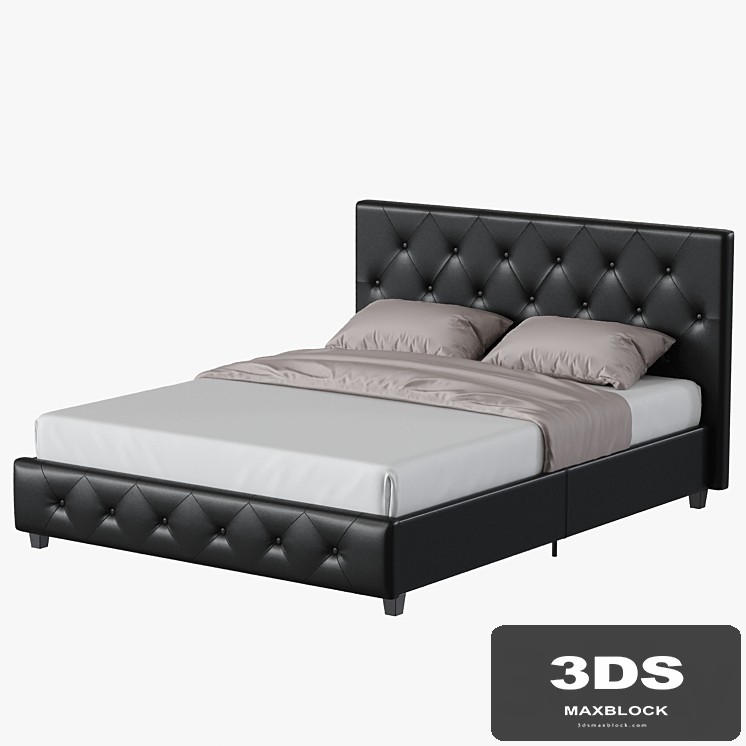 DHP Dakota Upholstered Platform Bed