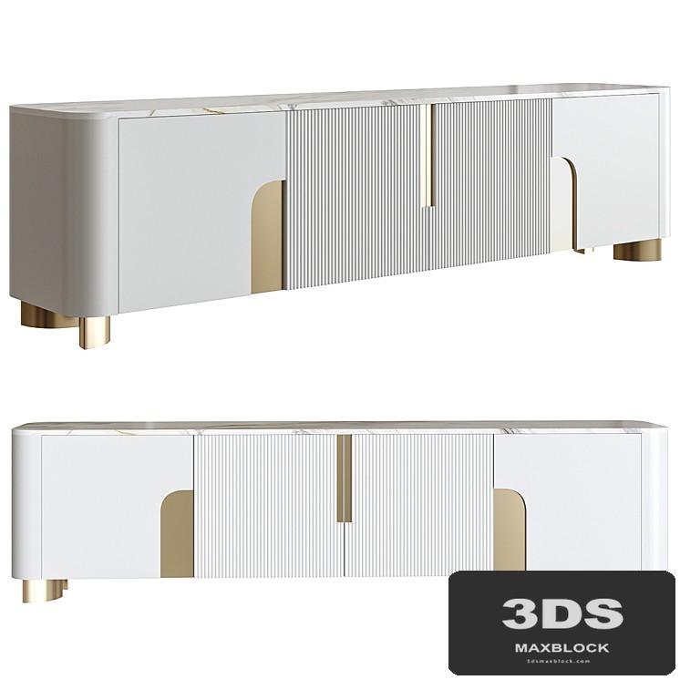 TV Stand Battipaglia Slate