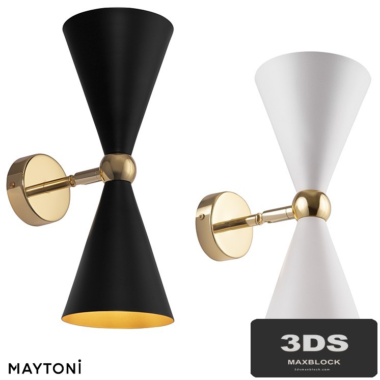 Wall lamp (sconce) Vesper MOD108WL-02GB, MOD108WL-02WG
