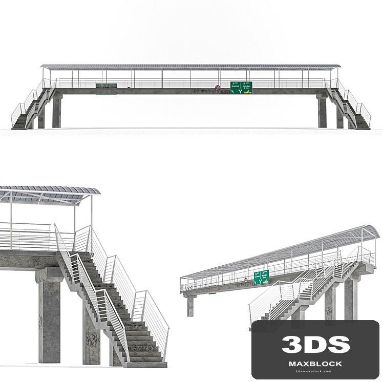 Lowpoly Pedestrian Bridge