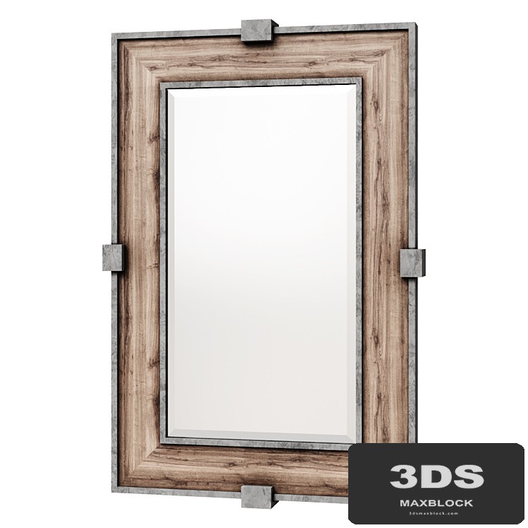 Siringo Weathered Wood Mirror