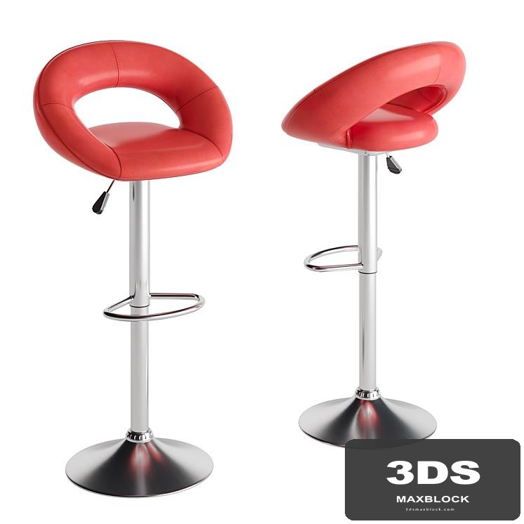 Bar stool Kuper Red