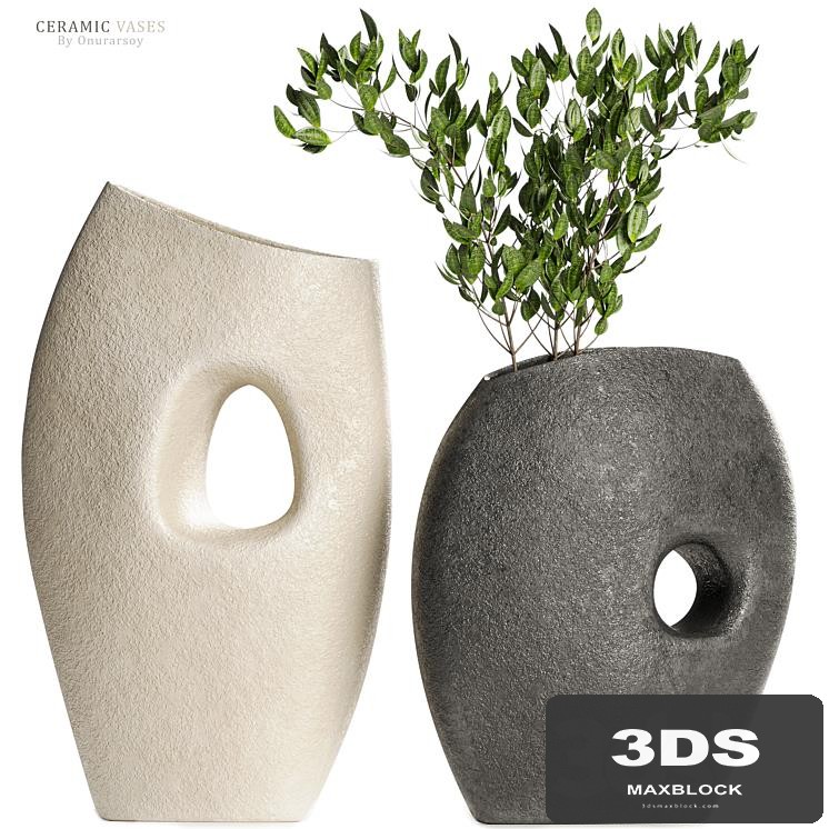 Crate & barrel -Clyborne Ceramic Vases