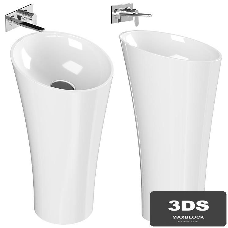 sink NS Bath NSF-50000 floor-mounted, cast marble