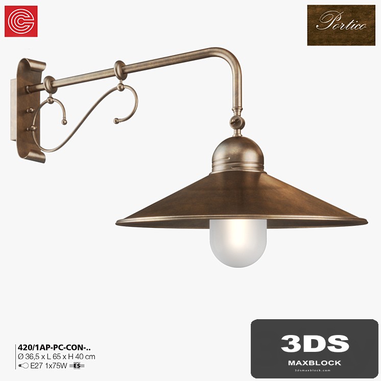 Bra Cremasco illuminazione Portico art.420