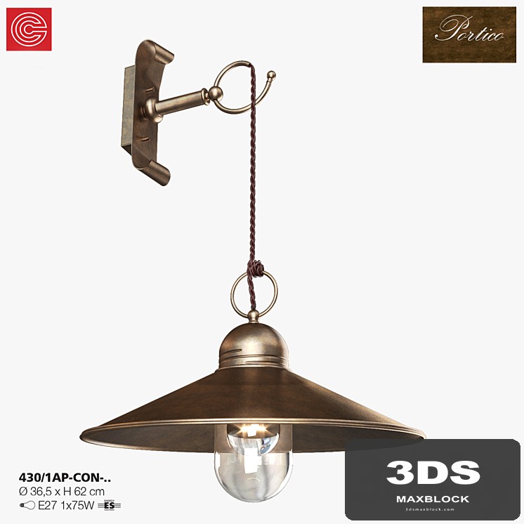 Bra Cremasco illuminazione, Portico art.430