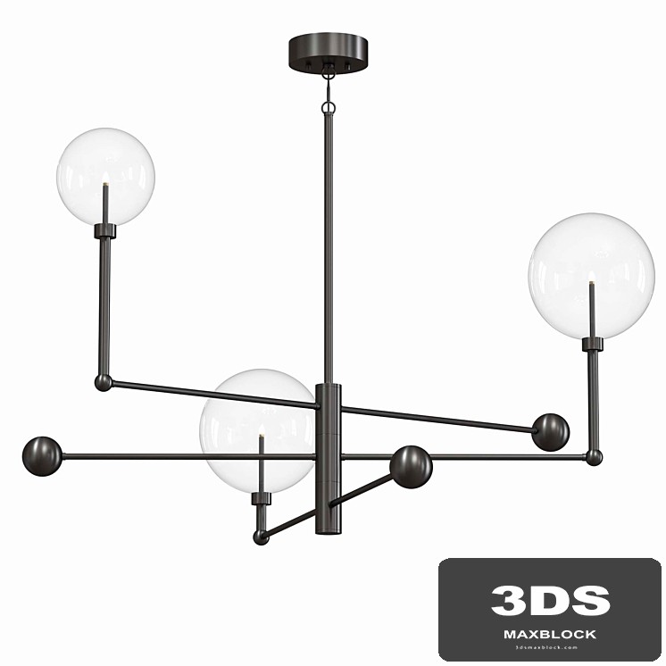 3-Light Chandelier in Oil Rubbed Bronze