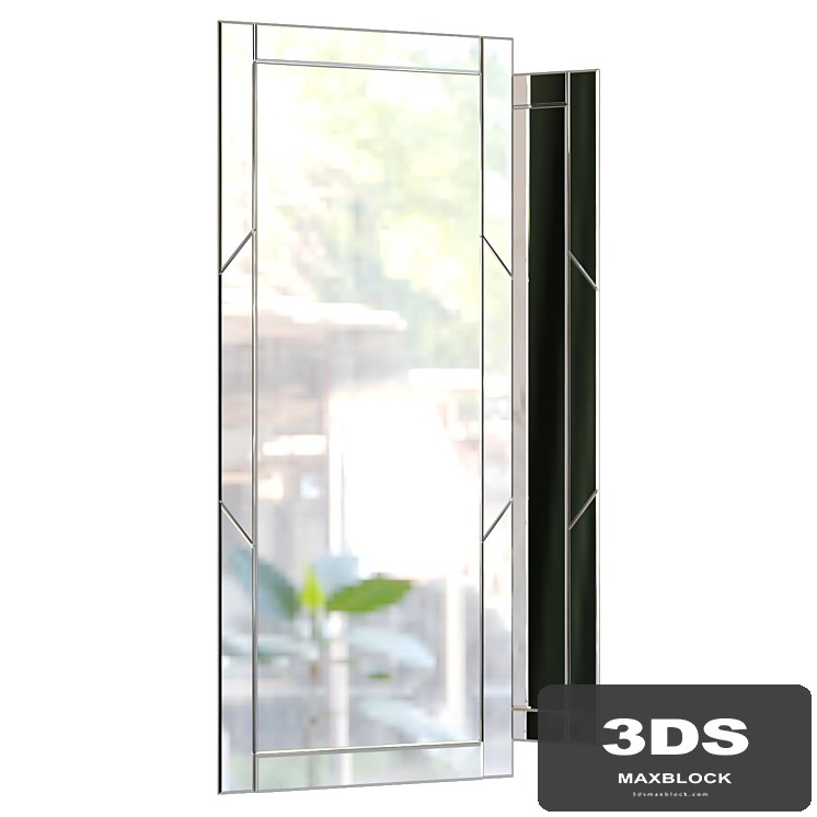 Mirror with facet for the hallway