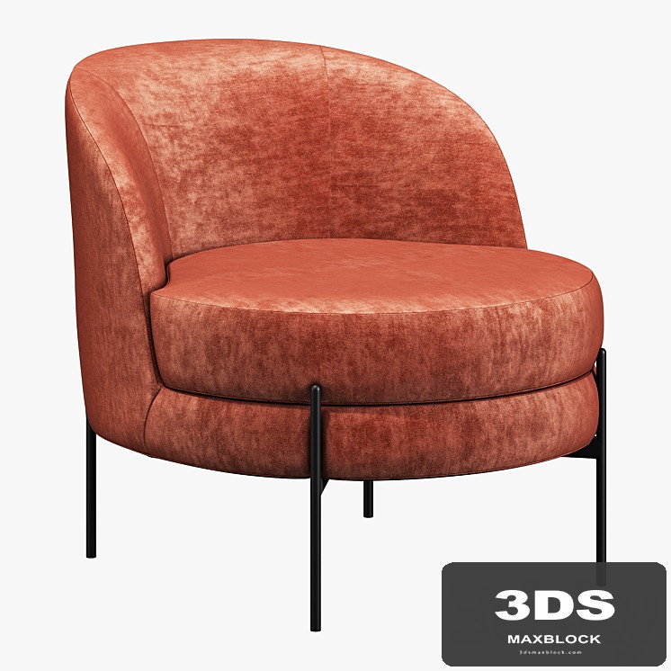Vetro mebel bella rose armchair