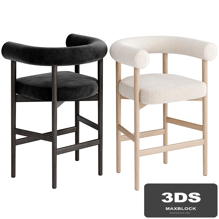 Mazz Boucle Counter Stool by Leanne Ford
