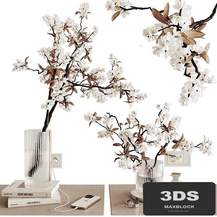 Decorative set on bedside table 1