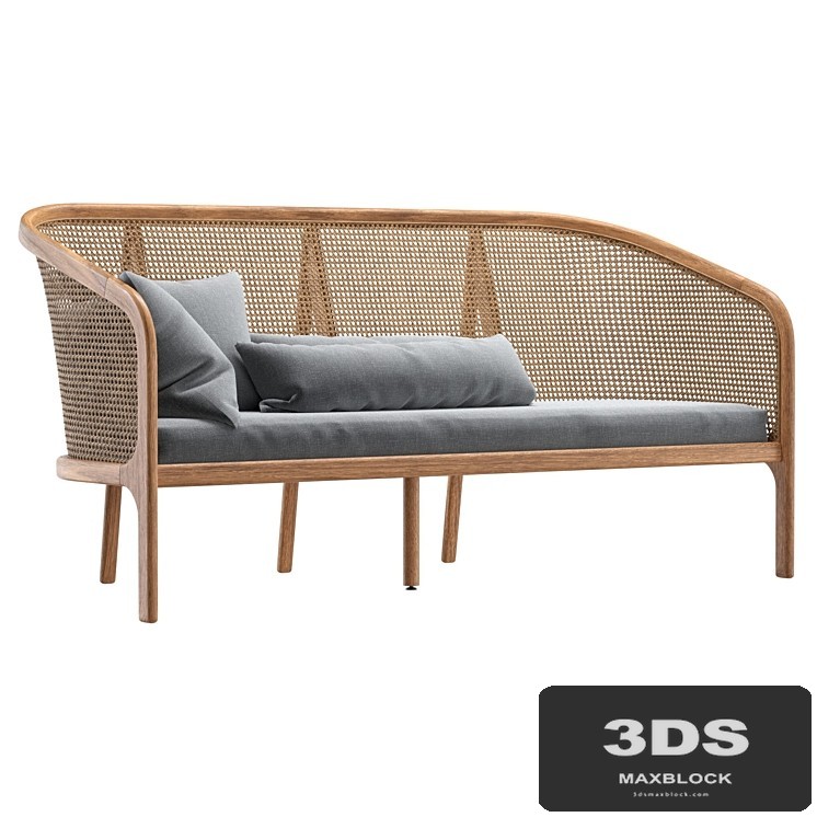 Cane Sofa 01