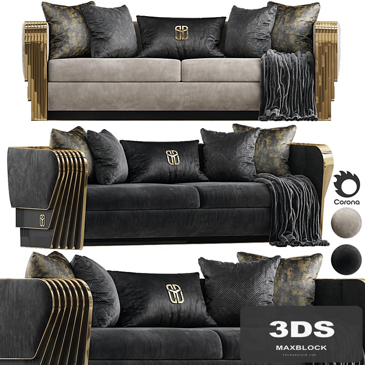 Angelas Luxury Metal Sofa