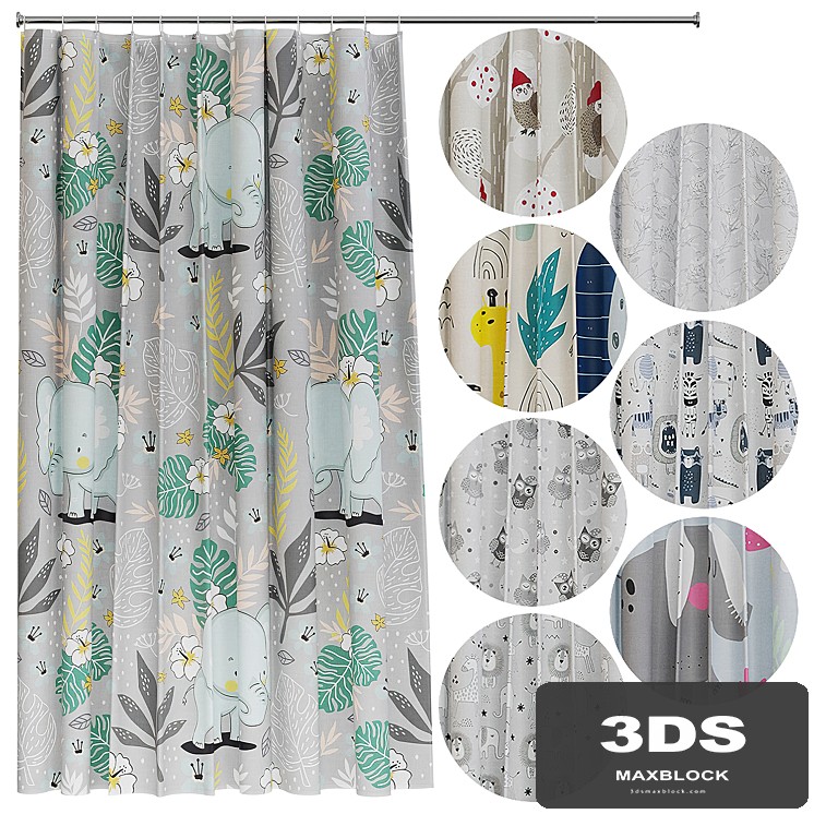 Shower curtain for children