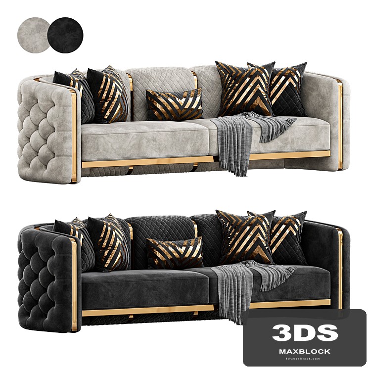 Viktorya Sofa by Evgor Luxury
