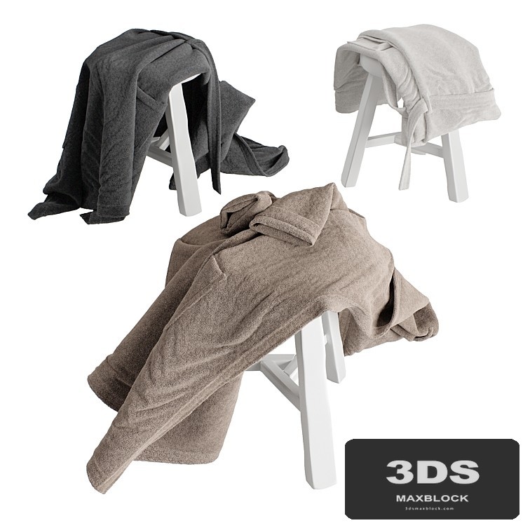 Bathrobes hanging set 3
