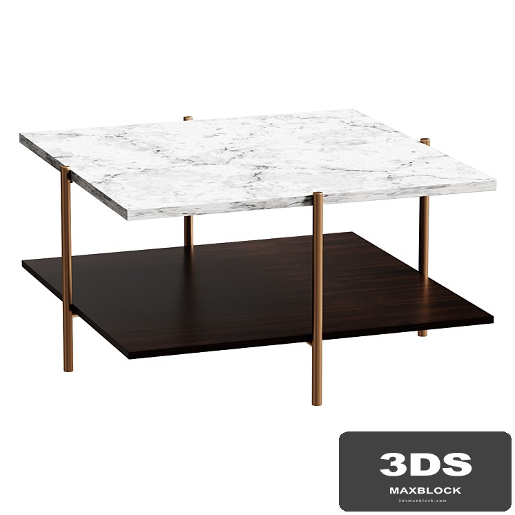 Mid Century Modern Square Coffee Table coffee table