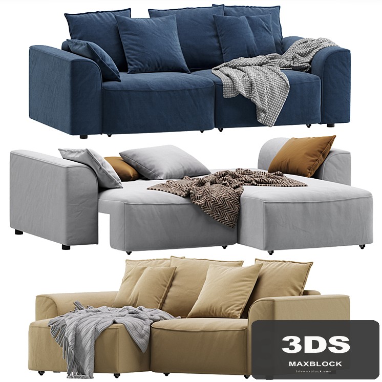 Corner Sofa Napa Velvet Silver by Divan.ru / Corner Sofa Napa