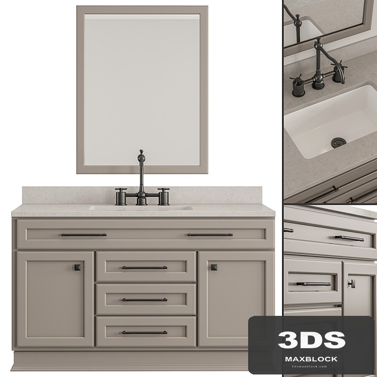 Bathroom Black Classic - Set 49