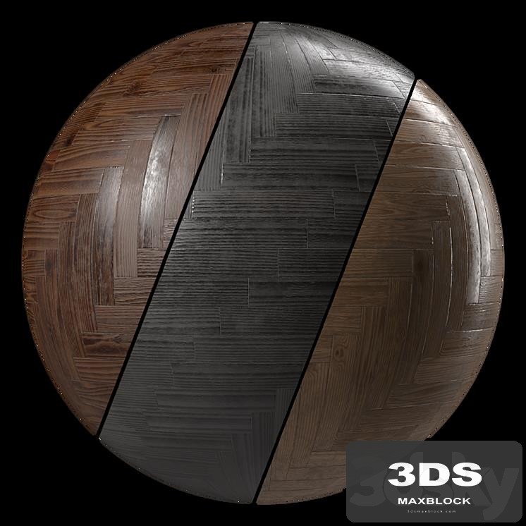 Parquet 29- Dirty parquet By 3 color PBR 4k Seamless