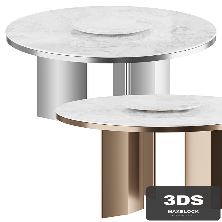 Morgan Marble Table - Lazy Susan Version | Minotti