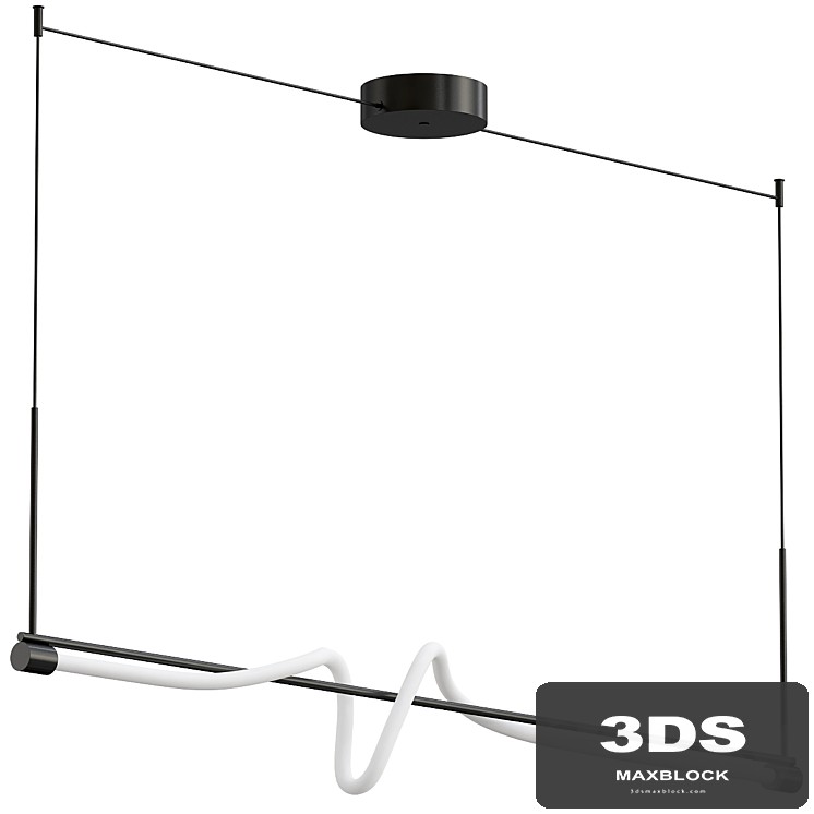 Cursive Linear Pendant