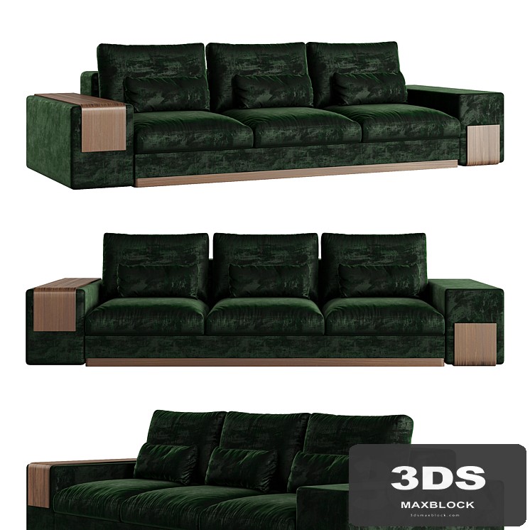 MIES 3 Seat Sofa by ALMA de LUCE