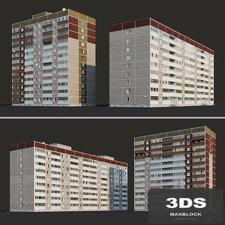 Multi-storey residential building (12 floors and 9 floors)
