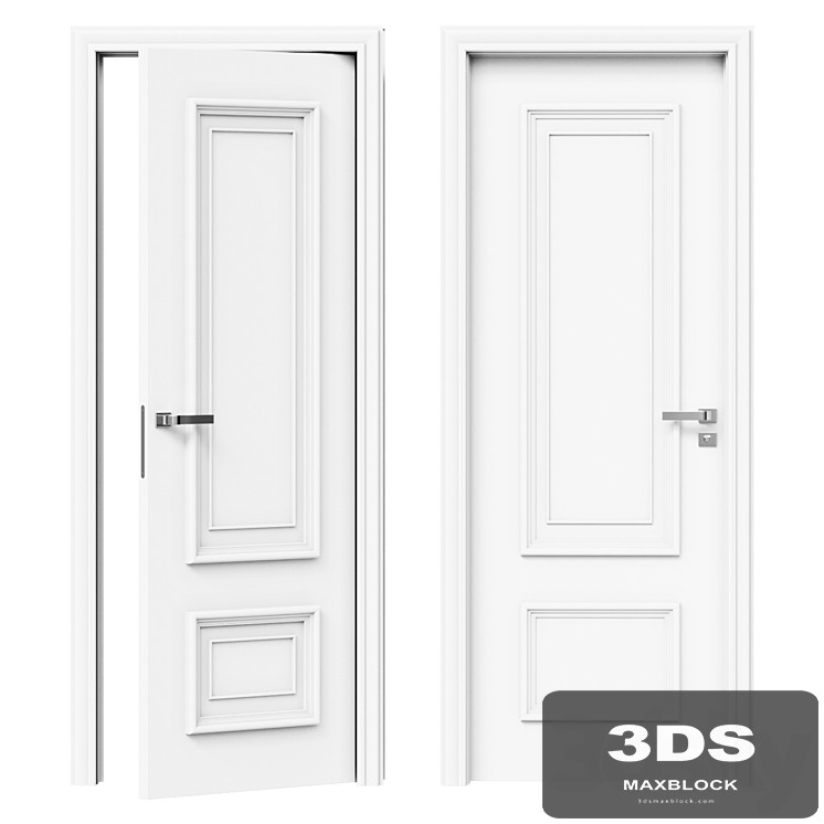 Interroom door PRIMA - overhead glazing beads on the canvas. Model P