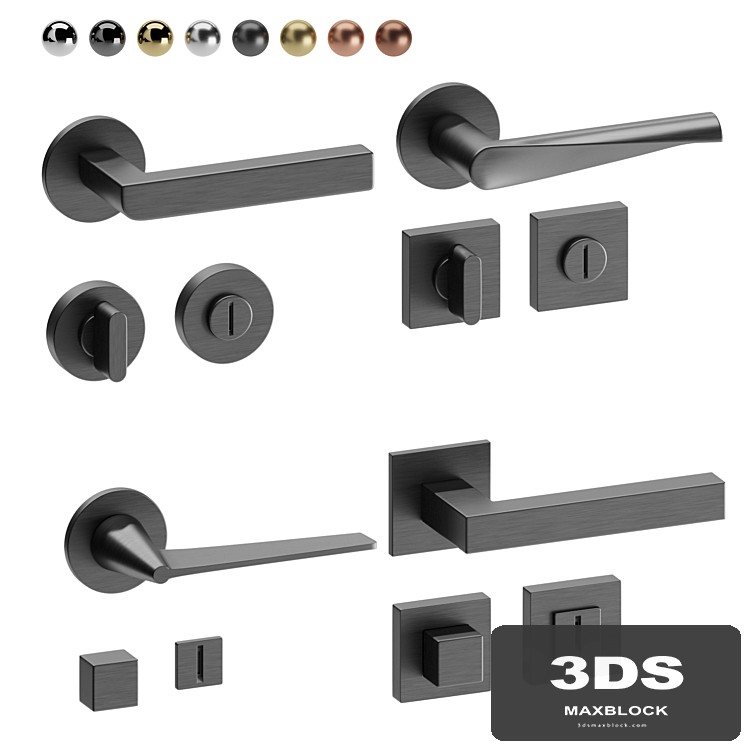 Door handles Olivari set 1