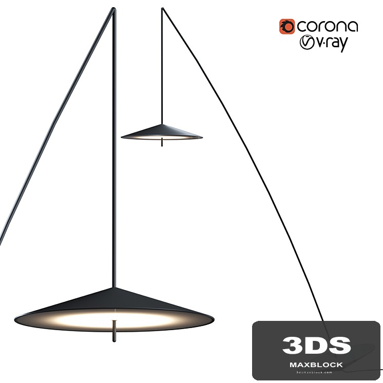 STEEL FISHERMAN PENDANT FLOOR LAMP