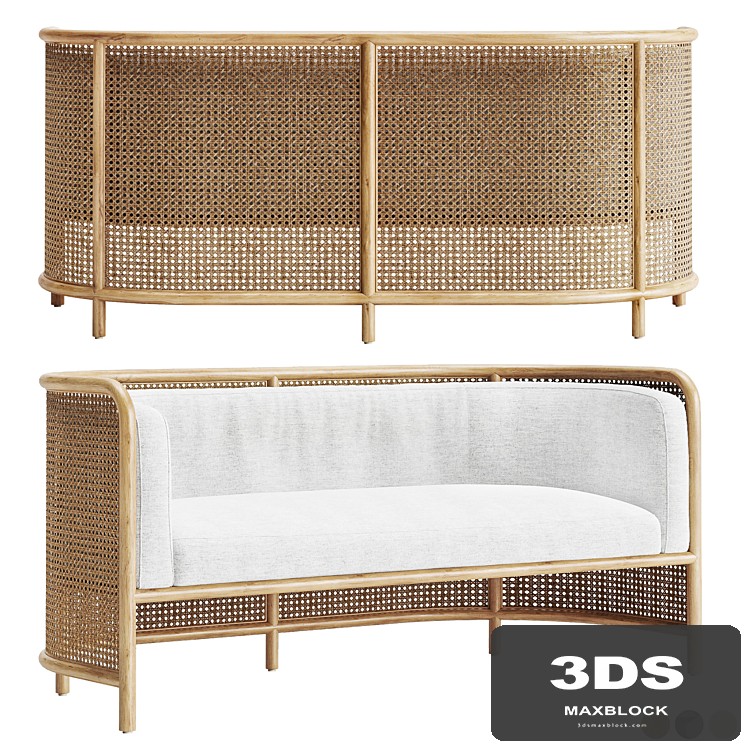Rattan sofa