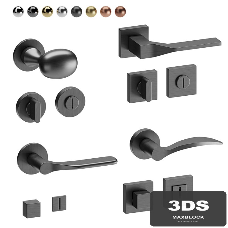 Door handles Olivari set 2