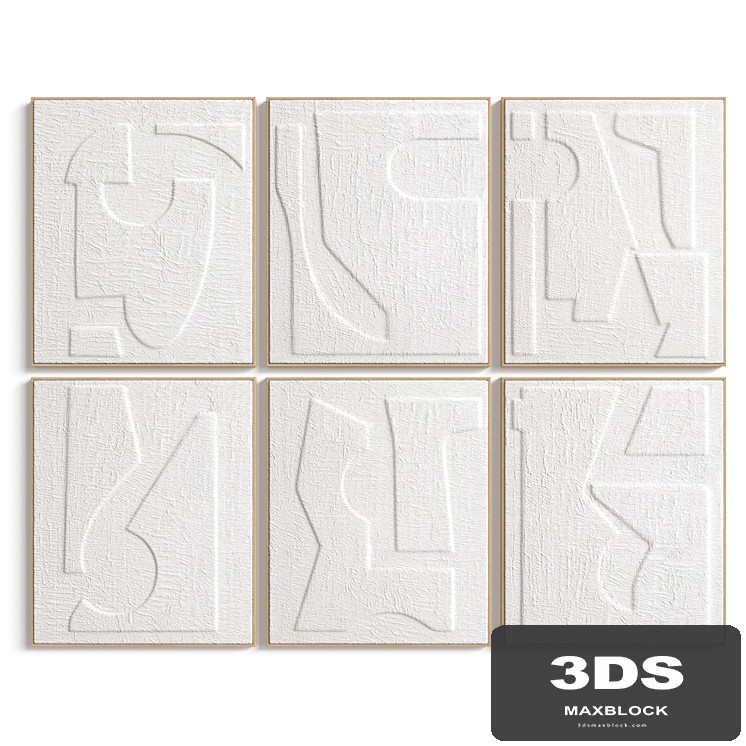 Set of 6 embossed paper frames Hekatos, La Redoute