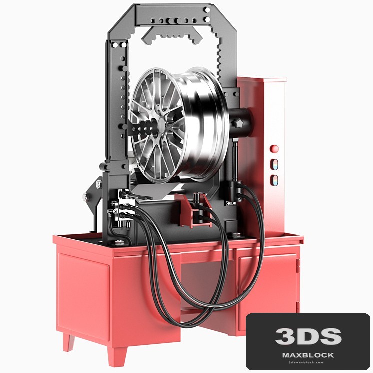 Stand for straightening alloy wheels