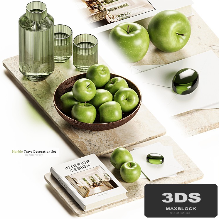 Zara Home - Marble Tray Decoration Set