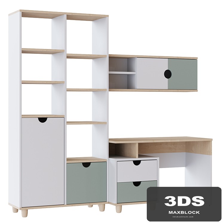 A set of furniture for childrens Halli, workplace (divan.ru)