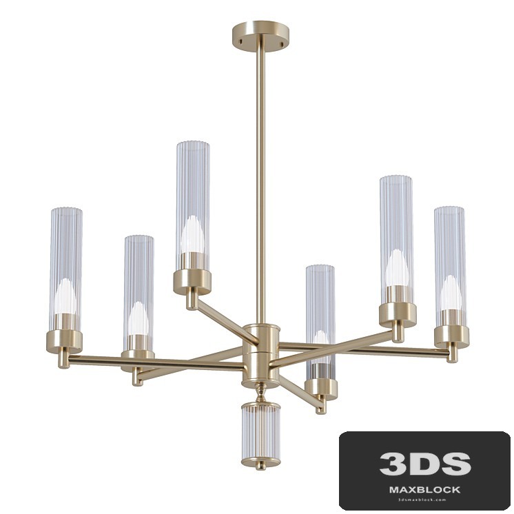 Brass Chandelier sku. 28125 by Pikartlights