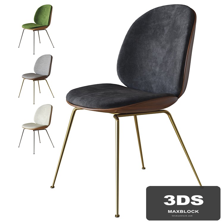beetle dining chair veneer by gubi