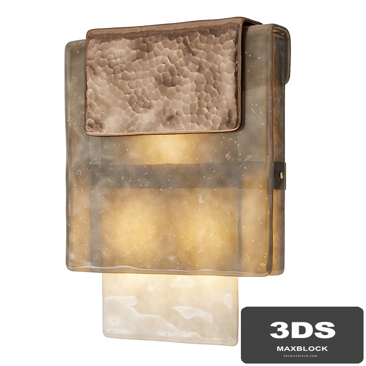 Charles Burnand Hand Silvered Mini Placche Wall Sconce