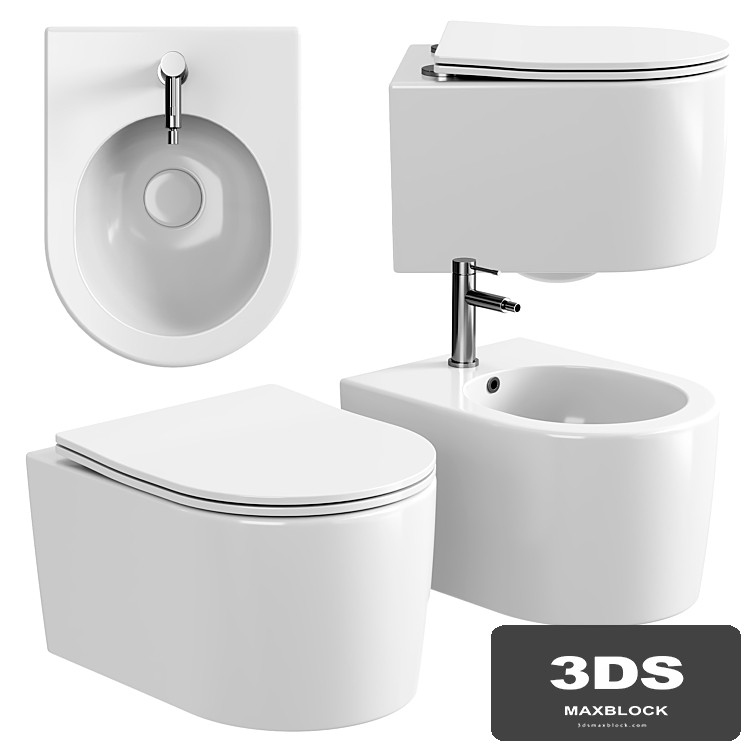 Wall-mounted toilet Ceramica Nova Moments Rimless