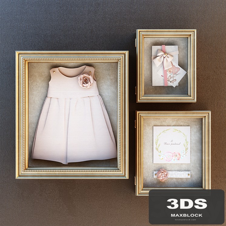 The pictures in the nursery.