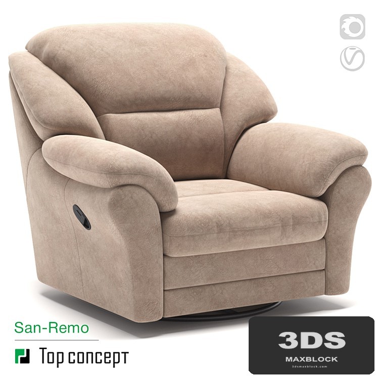 Armchair recliner San-Remo
