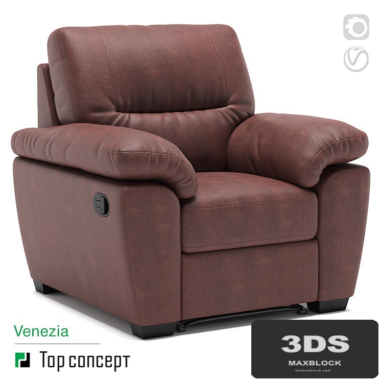 Recliner armchair Venezia