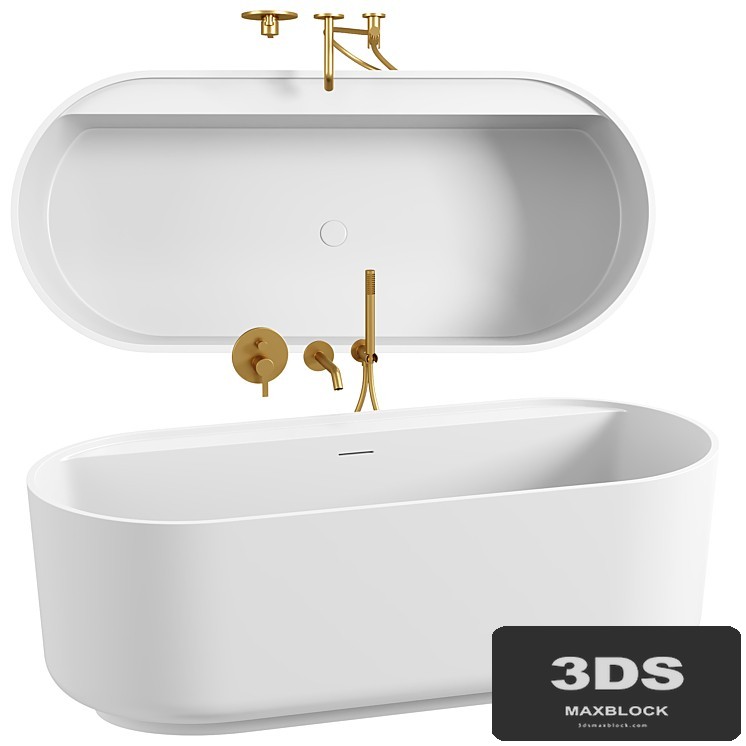 MASTELLO FREESTANDING STONE BATH 1600MM