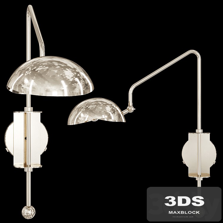Restoration Hardware CONVESSI SCONCE 23 Nickel