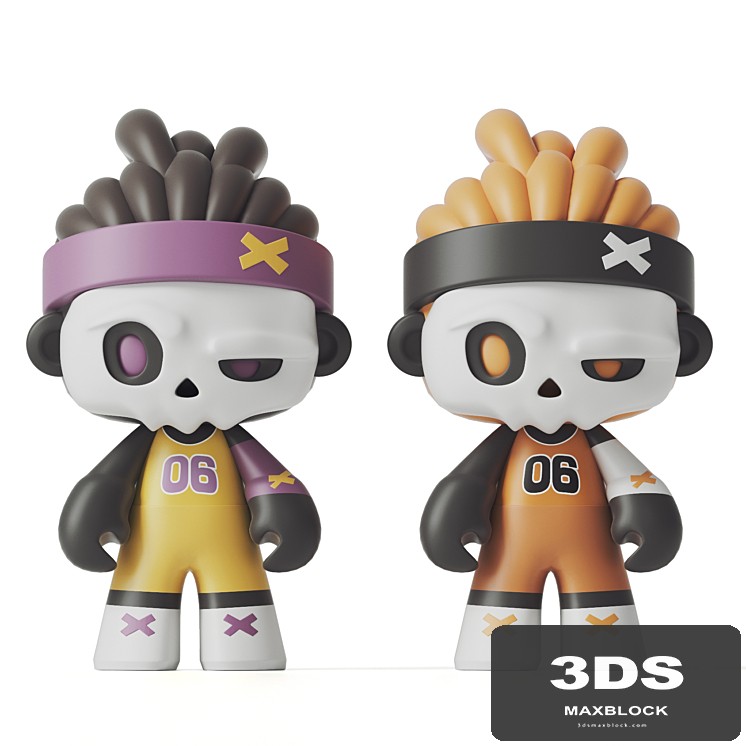 Cartoon Basketball Teenager
