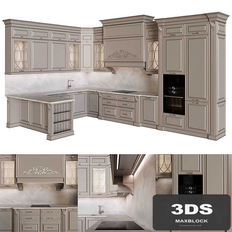 Classic style kitchen 04