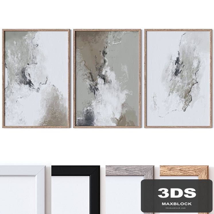 Set of large wall paintings 2439